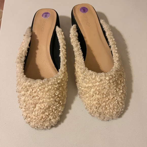 Top Shop Georgia Shearling Mules size 8 - Picture 5 of 13